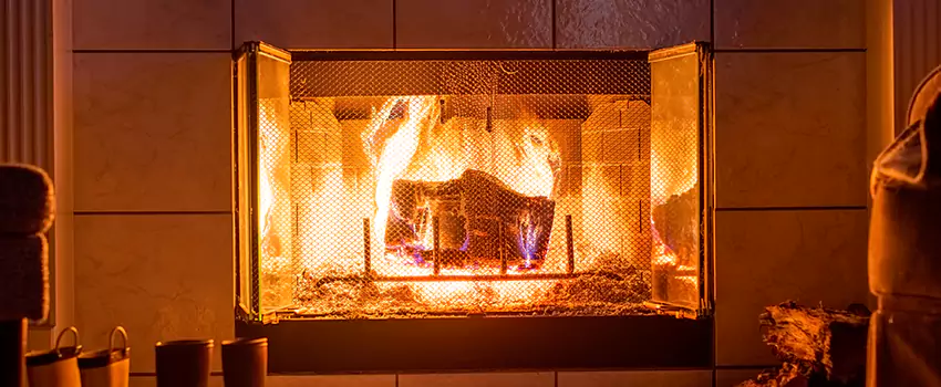 Mendota Hearth Landscape Fireplace Installation in Clifton, New Jersey