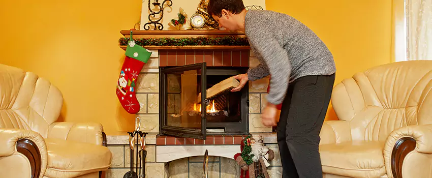 Rusted Metal Fireplace Restoration in Clifton, New Jersey