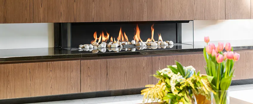 Double-height Fireplace Design Refurbishment in Clifton, New Jersey